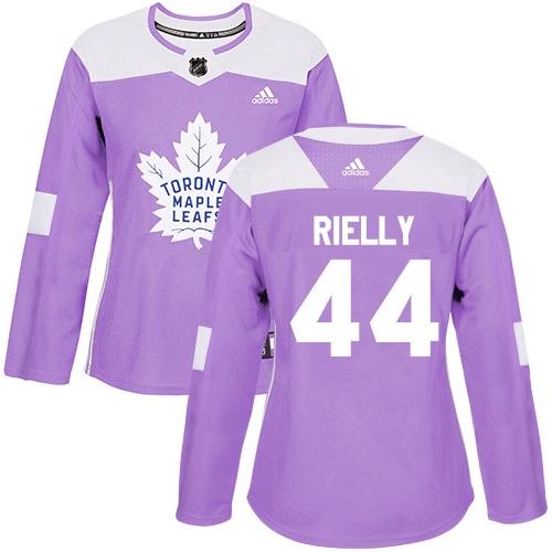 Adidas Maple Leafs #44 Morgan Rielly Purple Authentic Fights Cancer Women's Stitched NHL Jersey - Click Image to Close